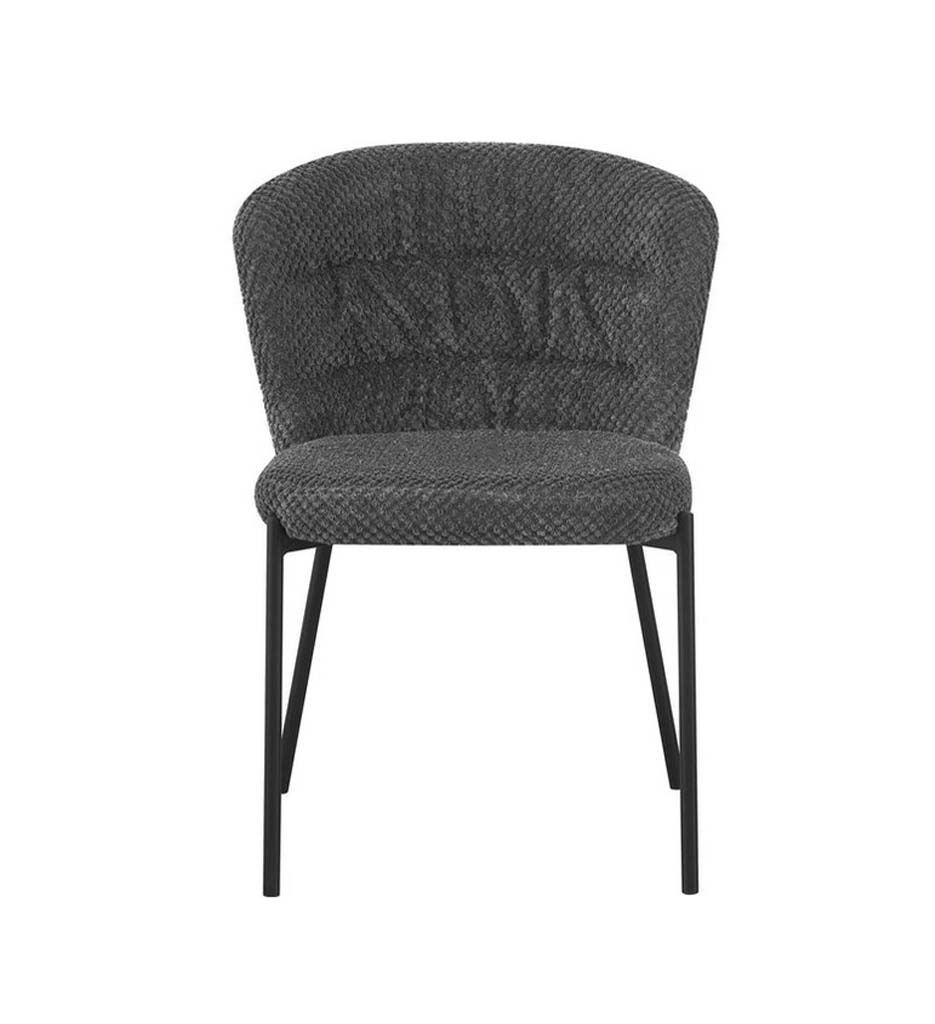 #CHAISE TISSU GRIS ANTHRACITE-25710GA -CALVI