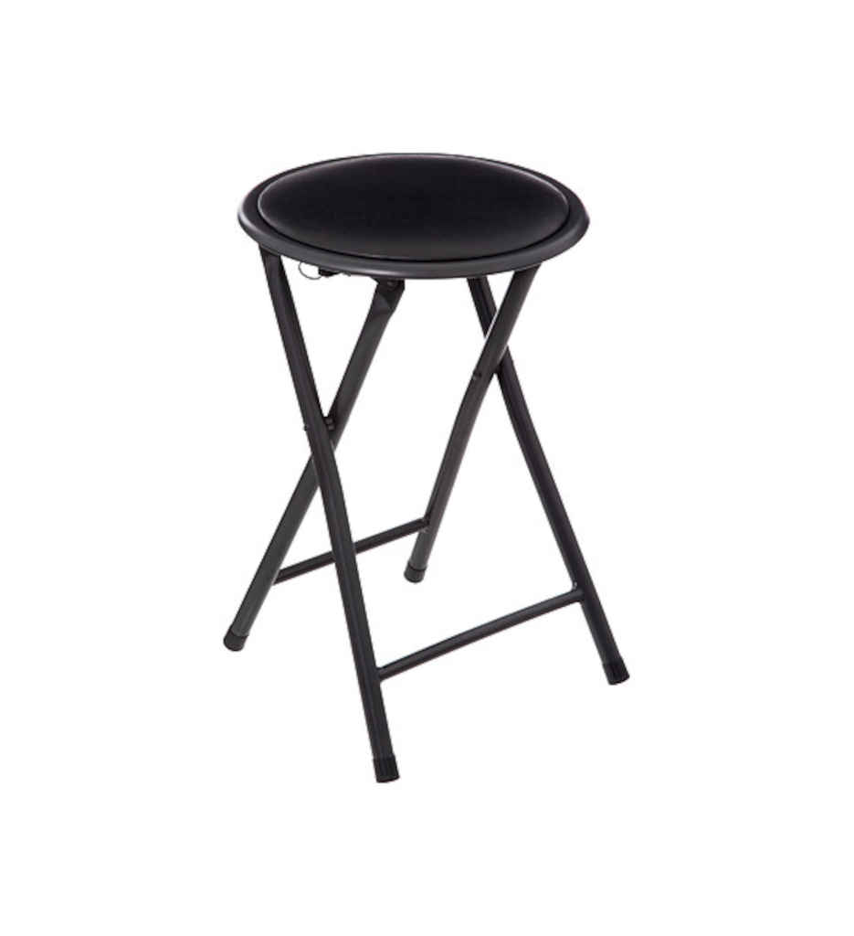 Tabouret pliant PVC noir JJA 140291A
