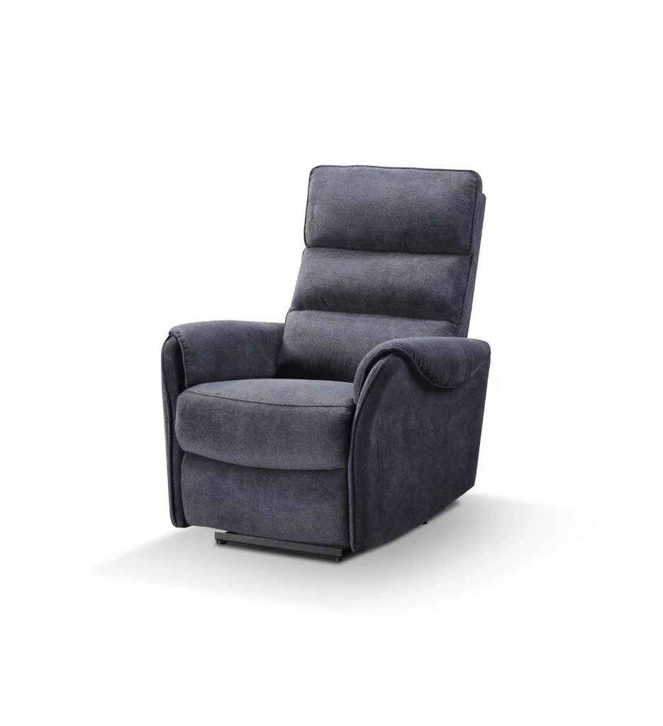 #FAUTEUIL RELAX/LIFT ELECTRIQUE-TISSU 608 GRIS FONCE-MONZA