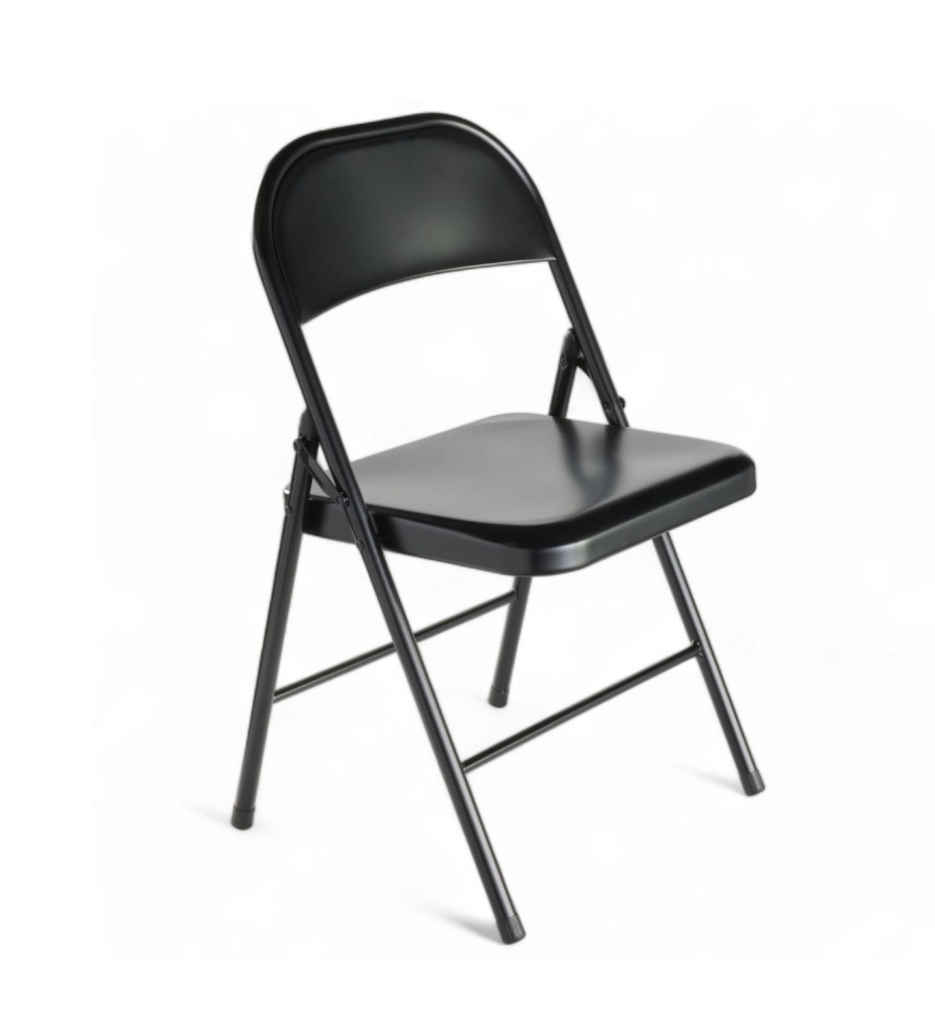 Chaise pliante Métal Black 127348