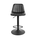#TABOURET DE  BAR PU  NOIR ROADSTER 416153