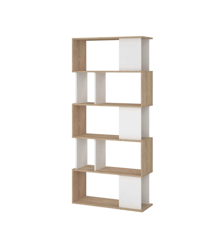 Bibliothèque chêne/blanc NINJA  71735hl49