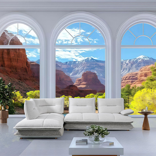 ANGLE GAUCHE-LHF-DOSSIER AVANCE/RECUL-TISSU MILAN#102 WHITE #130 WHEAT-SF-545-TIDE