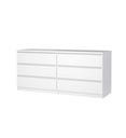 COMMODE 6 TIROIRS HINA BLANC LAQUE TV 76232uu