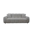 CANAPE 3PLACES FIXE-230CM-TISSU CREME-8836-CREME