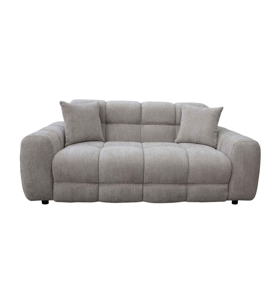 CANAPE 2PLACES FIXE-195CM-TISSU CREME-8836-CREME