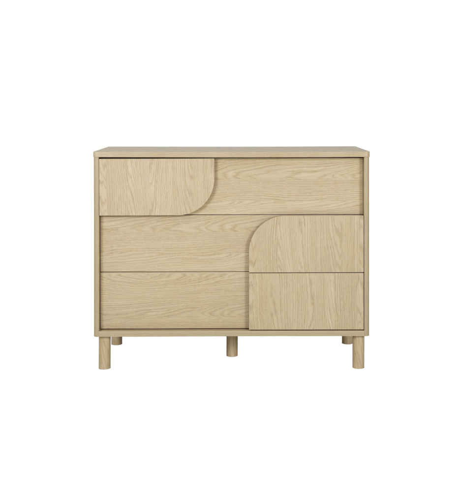 COMMODE 3 TIROIRS-COLORIS CHENE ROOKWOOD-1H7A160-GALYS