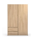 ARMOIRE 2P/2T-HIKORY 939-612444-MOSAIK