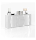 BUFFET 3 PORTES LAQUE BLANCHE BRILLANTE-N°2-L.200-25SA3030-PULP
