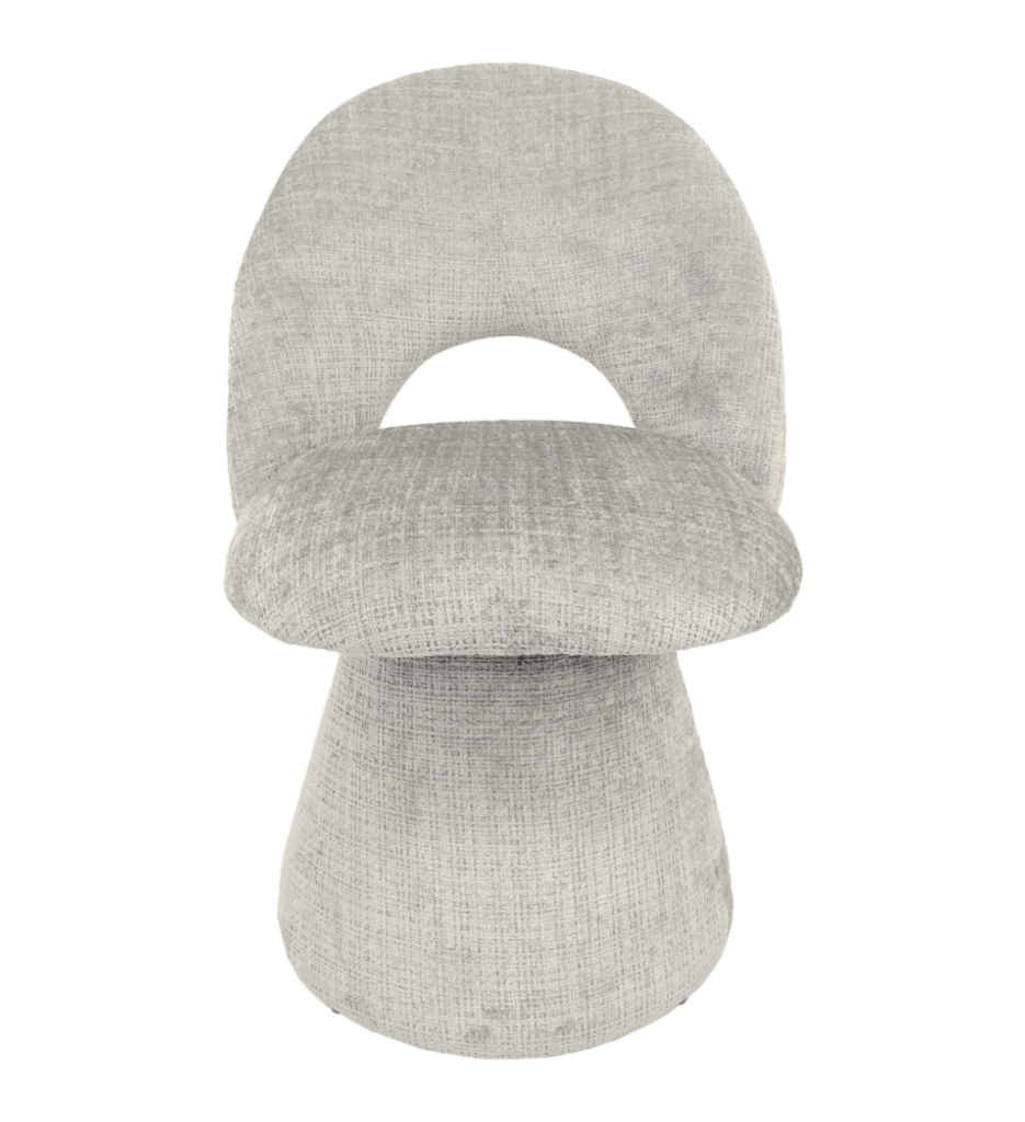 #CHAISE TISSU BEIGE-ROTATIVE 180°-52962EC-CIRCUS