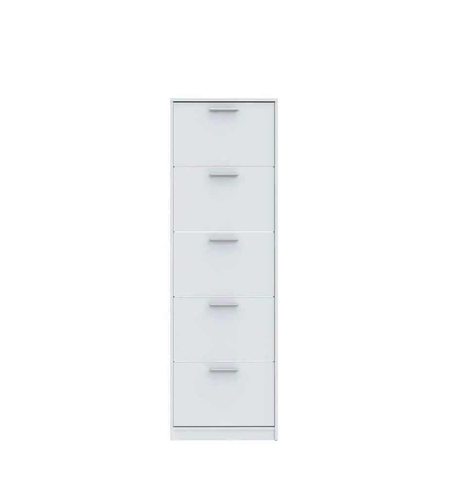 #Armoire à chaussures 5 abattants blanc NET402 MSA712 - 120