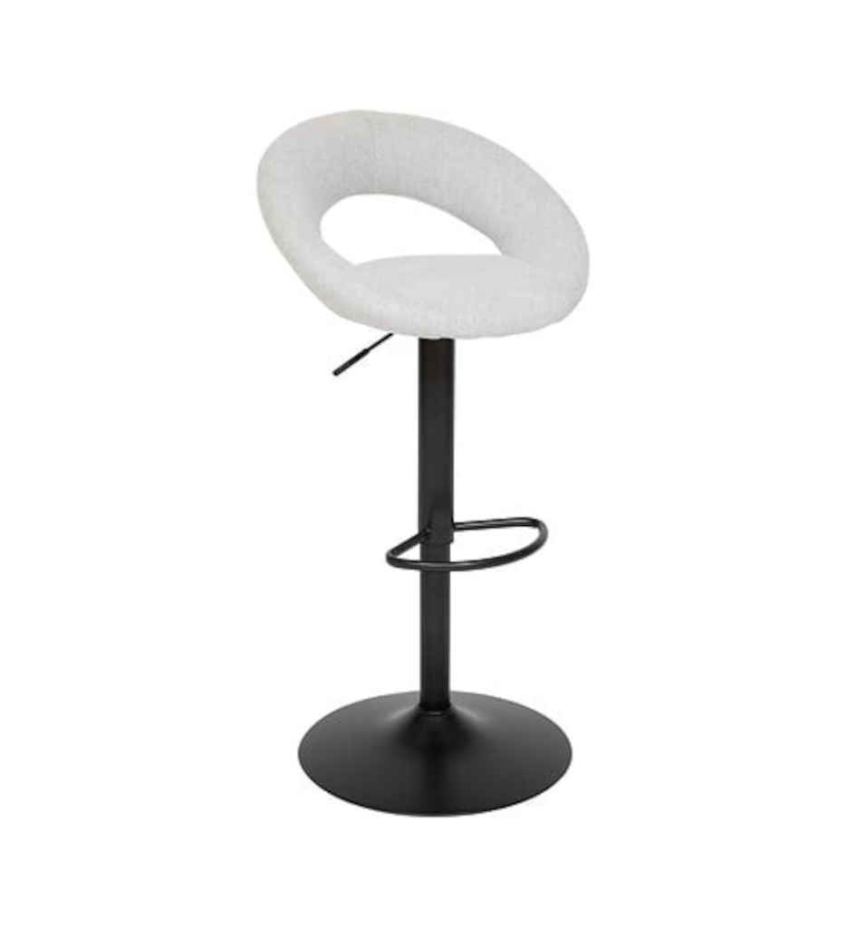 Chaise de bar haute ajustable Sasha PU gris JJA 207338A