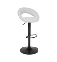 Chaise de bar haute ajustable Sasha PU gris JJA 207338A