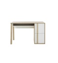 BUREAU 2 PORTES-CHATAIGNER NATUREL/BLANC-1H6N150-ARIA