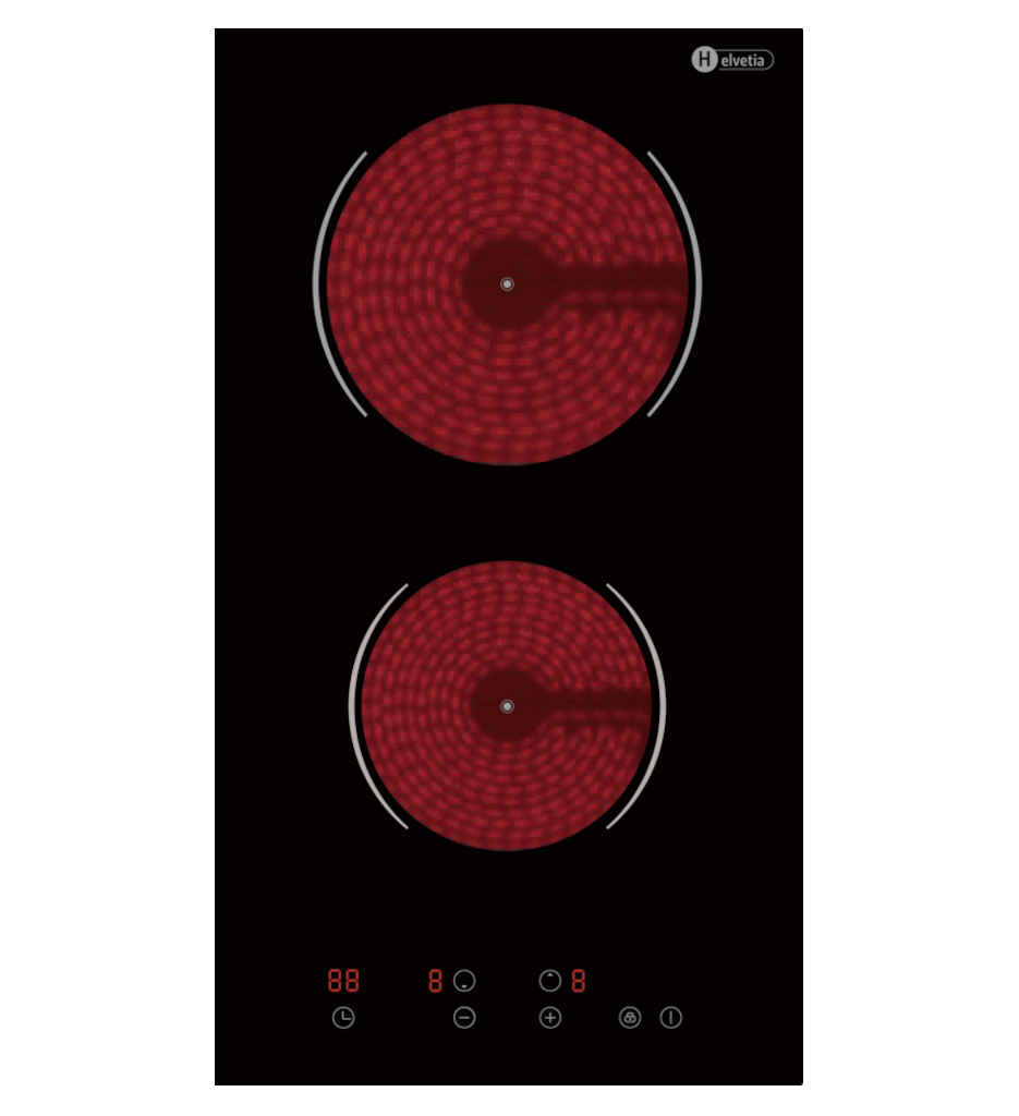 PLQ DOMINO ENCAS. VITRO 30CM °HELVETIA HTR2V30V4