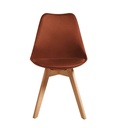 #CHAISE ABS/BOIS-TERRA COTTA-16226TC -NORVEGE