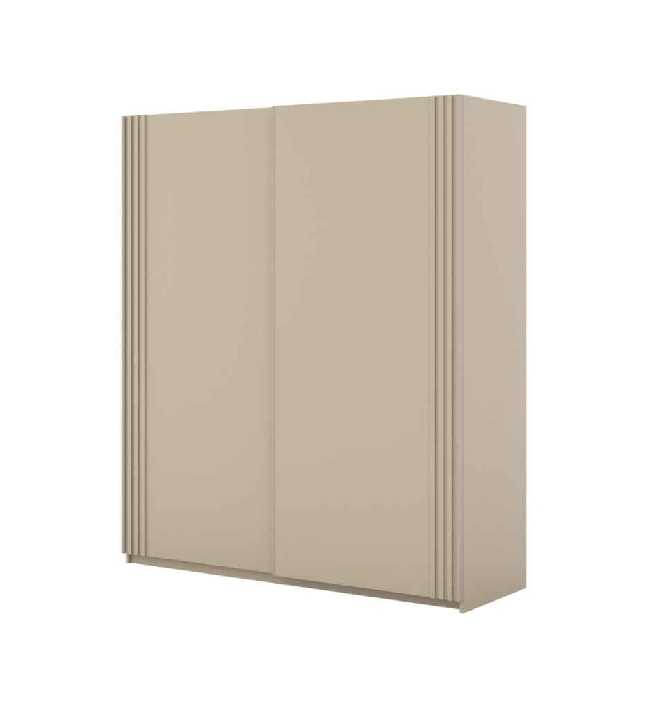 ARMOIRE 2 PORTES COUSLISSANTES-180CM-2D-2412OE16-BEIGE-NIVA