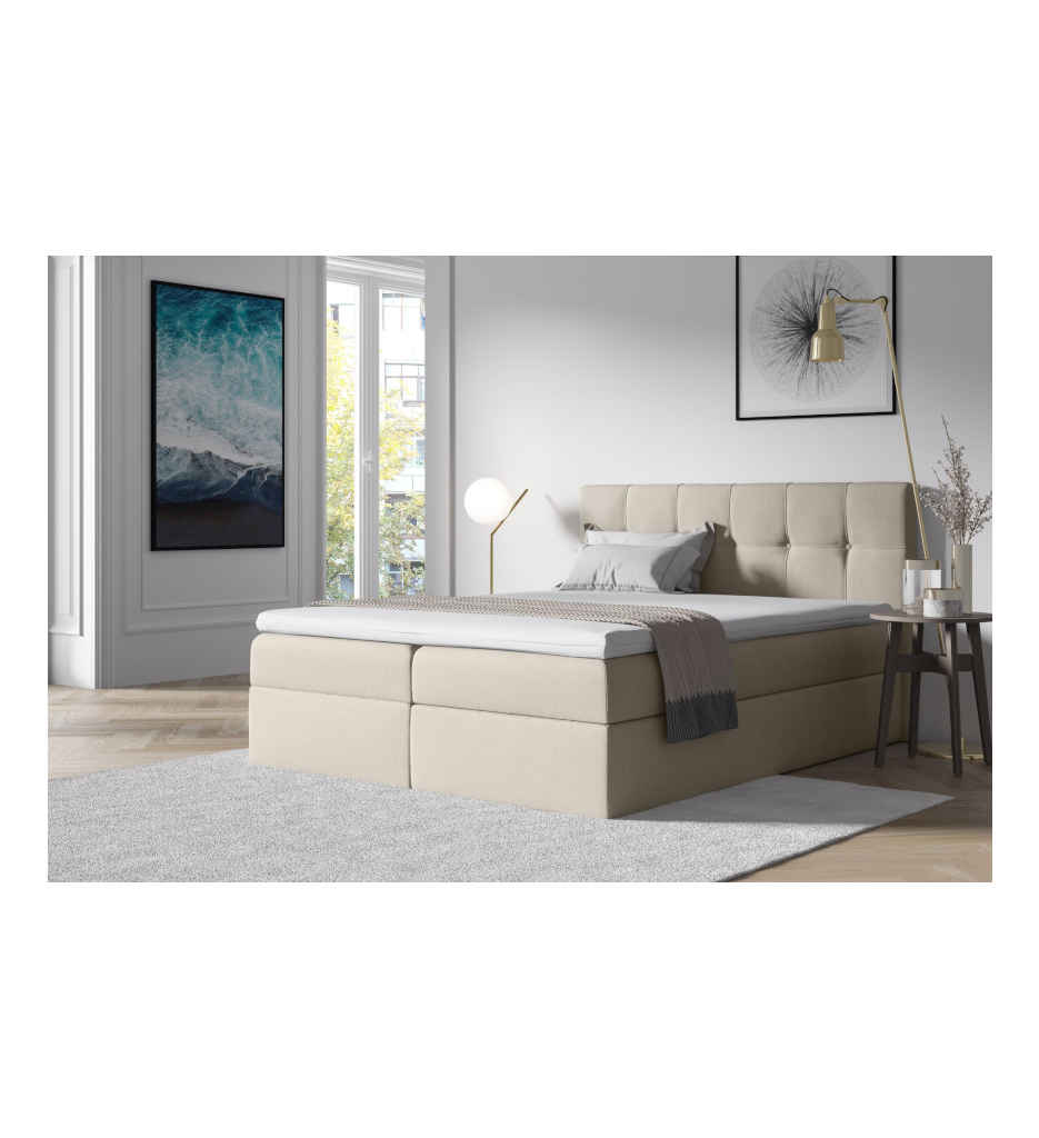 ²BOXSPRING 180*200/52CM-TISSU LUMO 55-EMPORIO 2
