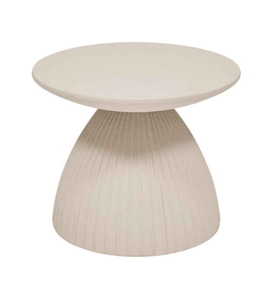 Table basse Fylis diam 50 cm magnésie ivoire JJA 206095