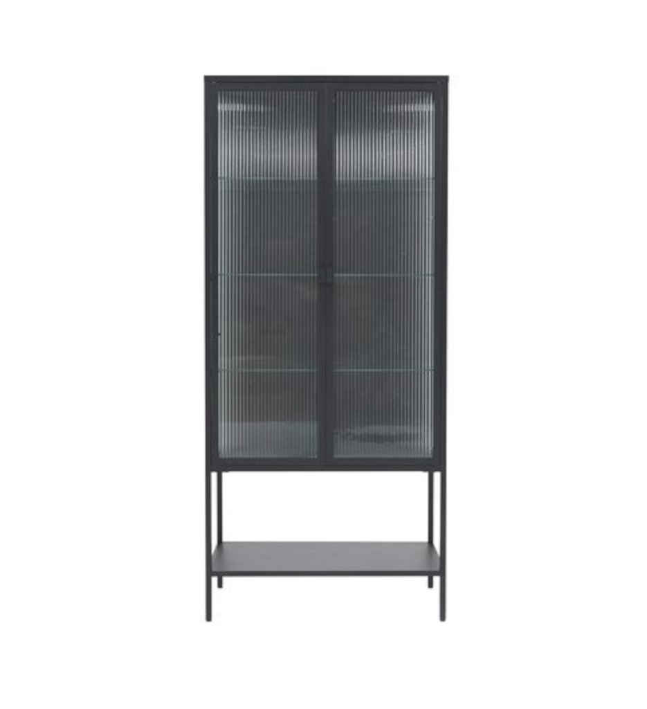 #* Vitrine en verre 2 portes LOMOCO VIDRIO coloris noir
