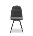 Chaise pivotante Gris/noir Jax FIN 004196