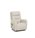 FAUTEUIL RELAX/RELVEUR-CUIR CREME FULL LEATHER MASSIVO 304 CLOUD -GUS LIFT