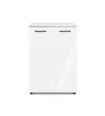 Commode Blanc brillant 2 portes Kerry FIN 004208