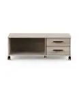 #Meuble TV RANGEMENT À ROULETTES WOODMOON CBA 472396