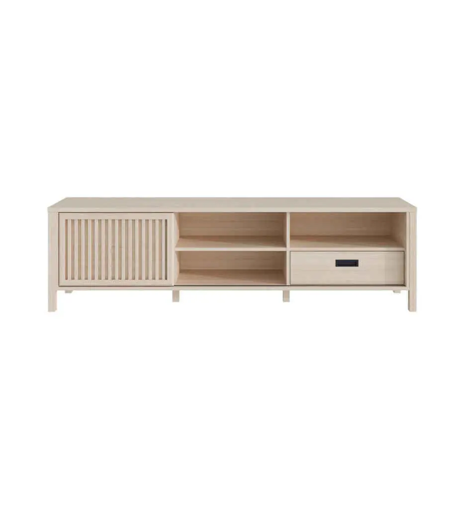 Meuble TV Bas à poser 174.8 cm SAKURA Chêne Riva