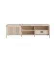 Meuble TV Bas à poser 174.8 cm SAKURA Chêne Riva