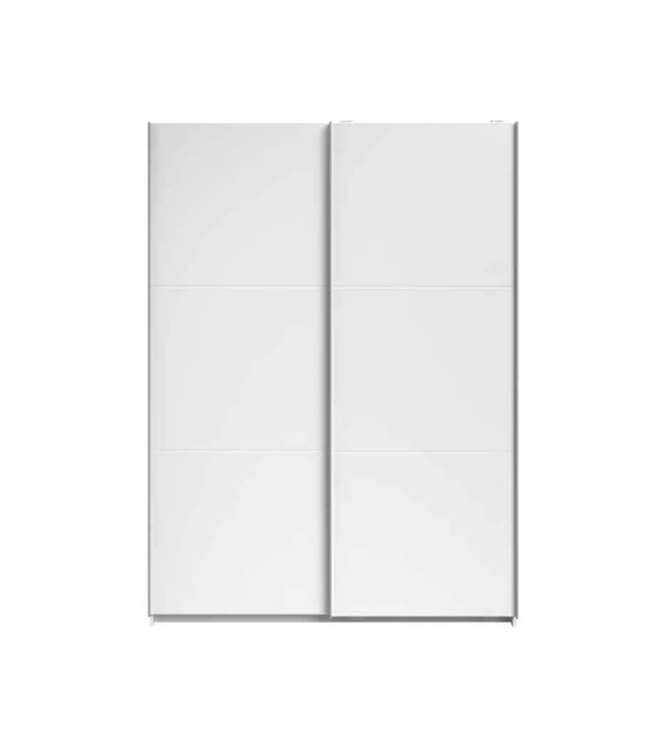ARMOIRE 2 PORTES COULISSANTES-150CM-6800RP15-BLANC-SWING