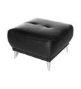 #POUF  CUIR NOIR 9003 - FRISCO-C928800//PAM