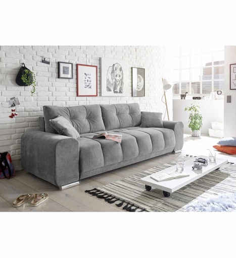 [010034] CANAPE LIT LUX 3DL  PACO LUX.3DL-URAN 09 STONE/64770104