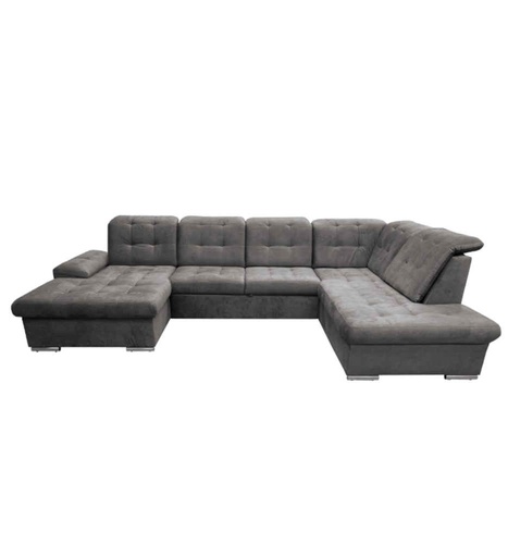 [010145] ANGLE &quot;U&quot; LC2CVBL-TISSU DOLCE 5-GRIS-NICOLE U