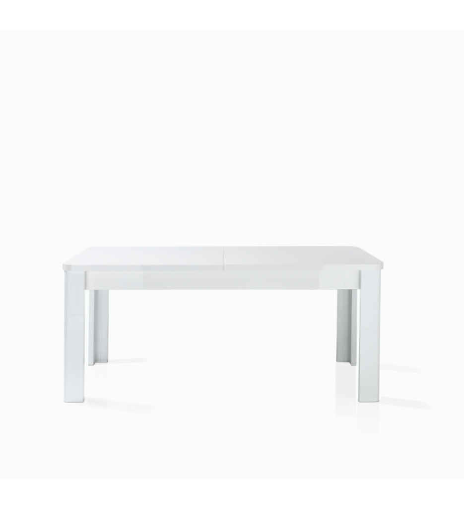 **#TABLE RECTANGULAIRE 4P BLANC-180(220)CM--BELLARIVA