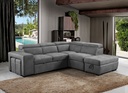 #ANGLE D-2-SEATER W/BED+STORAGE OTT-NABUK -TEX208-13 GREY-19801-L3-POSITANO