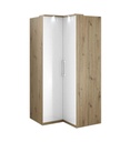 #ARMOIRE D'ANGLE 109*109-249AKL16 2-OPTIMA-ARTISAN OAK/BLANC