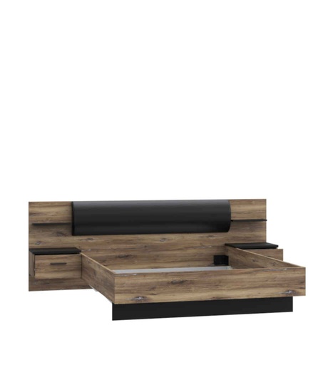 [030045] LIT 160*200 + 2 CHEVETS INCLUS-M601-LNRL1162-LEONRAD