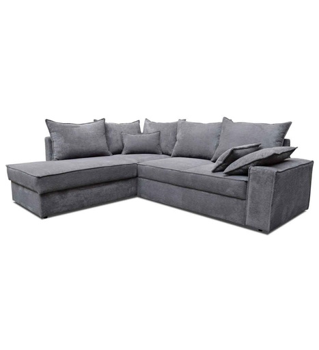 [010256] ANGLE GAUCHE-OTT-2-TISSU POSO 22-ANTHRACITE-HOUSTON