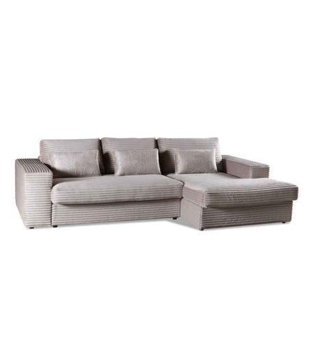 [010257] ANGLE DROIT 2L TISSU MEGA FOG, COUSSIN–FEEL ME 14-RAQUEL