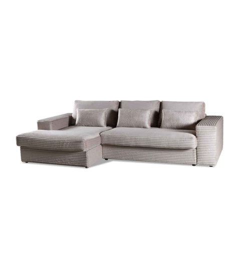 [010258] ANGLE GAUCH L2 TISSU MEGA FOG, COUSSIN–FEEL ME 14-RAQUEL