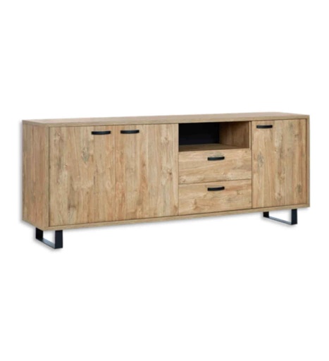 [0200166] BAHUT 220 CM-COM1DR22-GOLDEN OAK-COMO