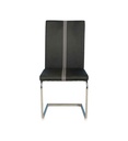 #CHAISE ENZO NOIR/GRIS