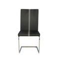 CHAISE ENZO NOIR/GRIS