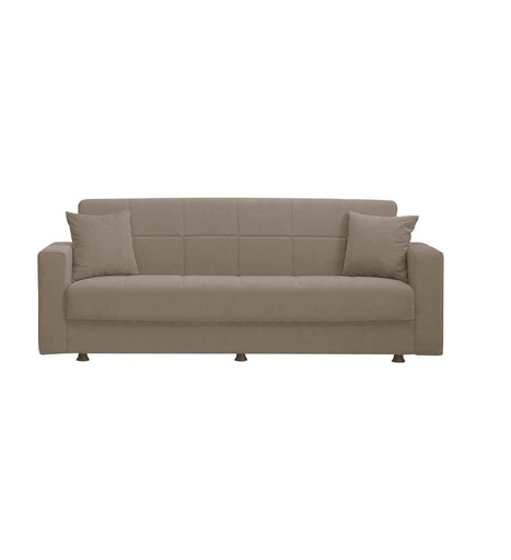 [010342] BANQUETTE CLIC-CLAC-PU TAUPE-DAVE