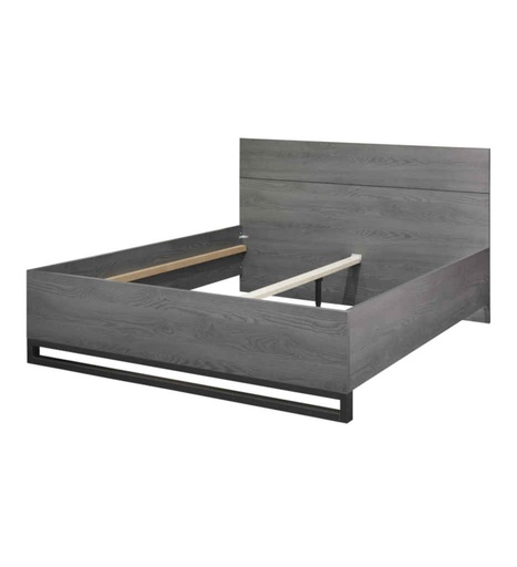 [030061] #LIT 160*200 CM+TRAVERSE-IRON GREY-SUZAN