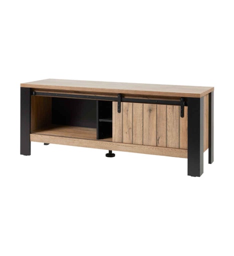 [0200239] MEUBLE TV-150CM-SCARLET OAK-SIMON