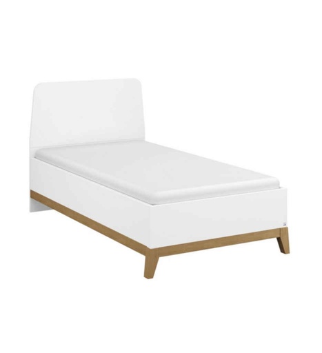 [040081] LIT 90*200 CM-AD134.8100.90-BLANC NEIGE/ CHENE MASSIF-CARLSSON