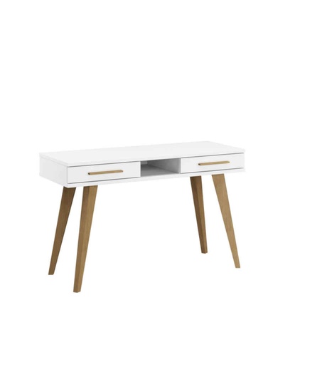 [040083] BUREAU AD134.7505-BLANC NEIGE/ CHENE MASSIF-CARLSSON