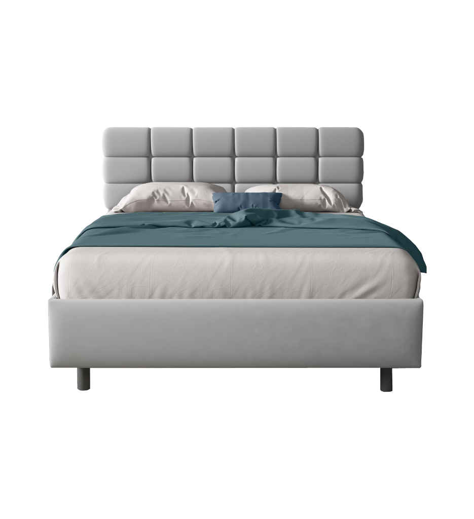 #LIT 160*200 CM-AVEC COFFRE-TISSU GRIGIO LIGHT 622626-56C-BRICK